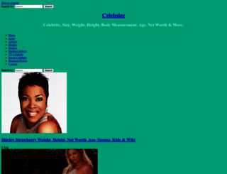 celebsize.com screenshot