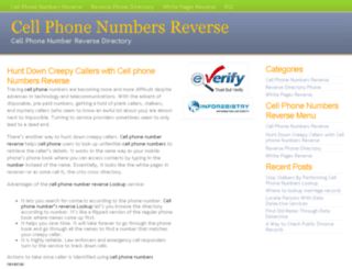 cell-phone-numbers-reverse.com screenshot