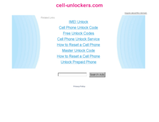 cell-unlockers.com screenshot