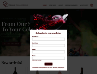 cellarcollections.com screenshot