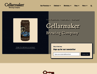 cellarmakerbrewing.com screenshot