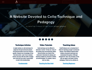 celloprofessor.com screenshot