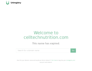 celltechnutrition.com screenshot