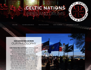 celticnationspipeband.com screenshot