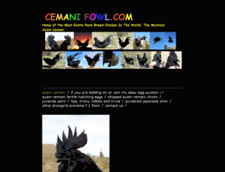 cemanifowl.com screenshot