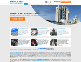 cementplantsmanufacturers.com screenshot
