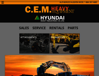 cemheavyequipment.com screenshot