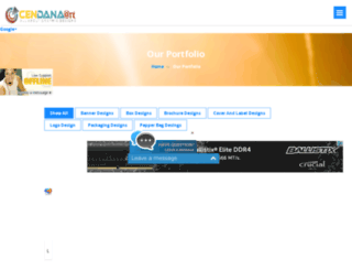cendana-art.com screenshot
