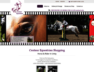 centaur-equestrian.co.uk screenshot
