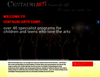 centauriartscamp.com screenshot