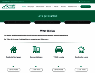 centennial-lending.com screenshot