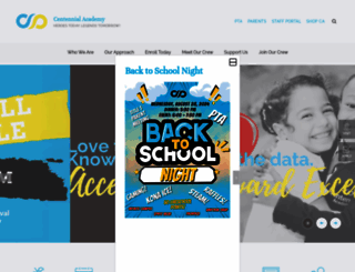 centennialacademycharter.org screenshot