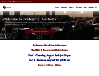 centennialauctions.com screenshot