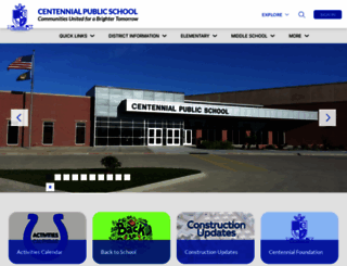 centennialbroncos.org screenshot