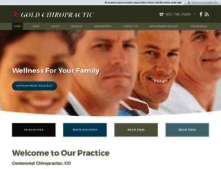 centennialchiropractor.com screenshot