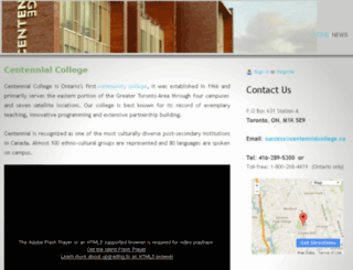 centennialcollege.webs.com screenshot