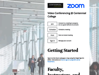 centennialcollege.zoom.us screenshot