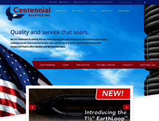 centennialplastics.com screenshot