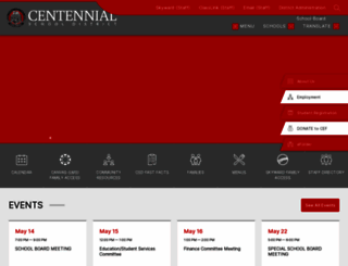 centennialsd.org screenshot