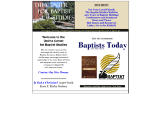 centerforbaptiststudies.org screenshot