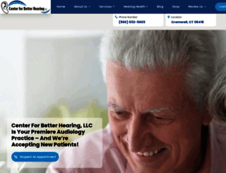 centerforbetterhearing.com screenshot