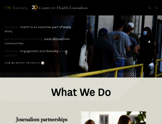 centerforhealthjournalism.org screenshot