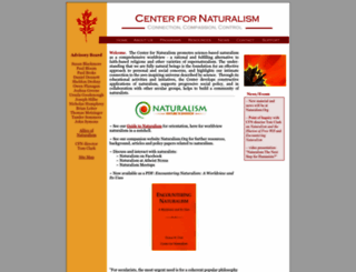centerfornaturalism.org screenshot