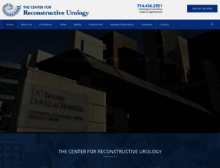 centerforreconstructiveurology.org screenshot