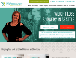 centerforweightlosssurgery.com screenshot