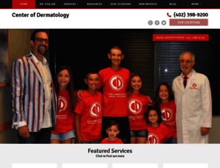 centerofdermatology.com screenshot