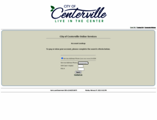 centervillega.csibillpay.com screenshot