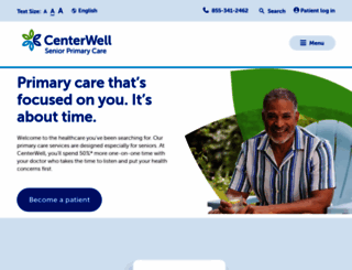 centerwellprimarycare.com screenshot