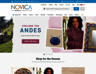 central-america.novica.com screenshot