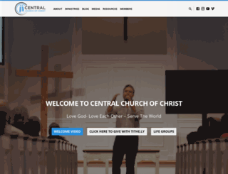 central-churchofchrist.com screenshot