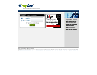 central.myfax.com screenshot