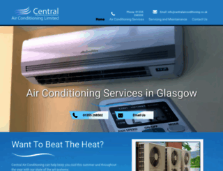 centralairconditioning.co.uk screenshot