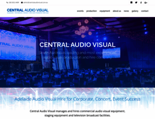 centralaudiovisual.com.au screenshot