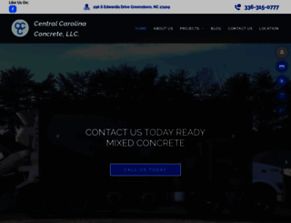 centralcarolinaconcrete.com screenshot