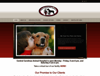 centralcarolinasanimalhospital.com screenshot