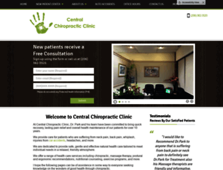 centralchiropracticclinic.com screenshot