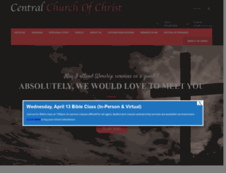 centralchurchofchrist.net screenshot