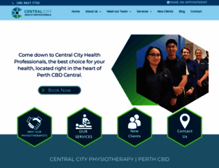 centralcityphysio.com.au screenshot