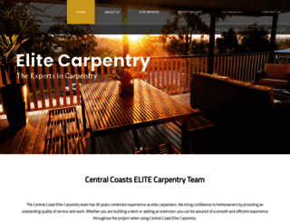 centralcoastelitecarpentry.com.au screenshot
