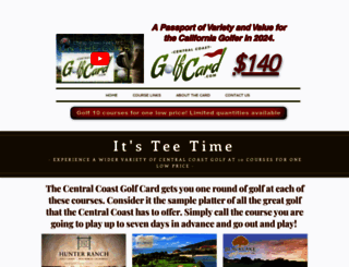 centralcoastgolfcard.com screenshot