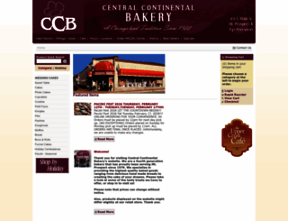 centralcontinentalbakery.com screenshot