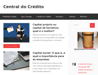 centraldocredito.com.br screenshot