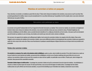 centraledelaliterie.fr screenshot