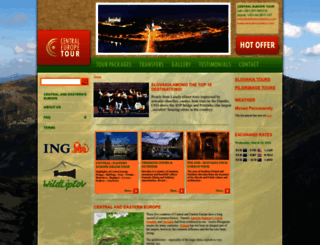 centraleuropetour.com screenshot