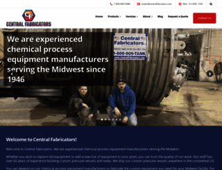 centralfabricators.com screenshot
