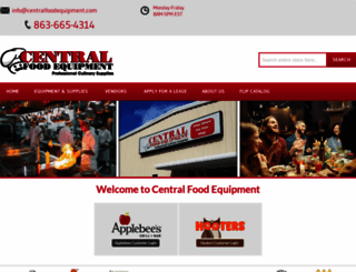 centralfoodequipment.com screenshot